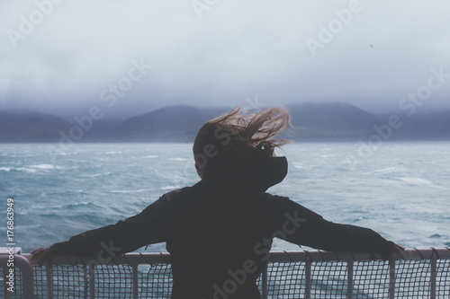 Girl at sea