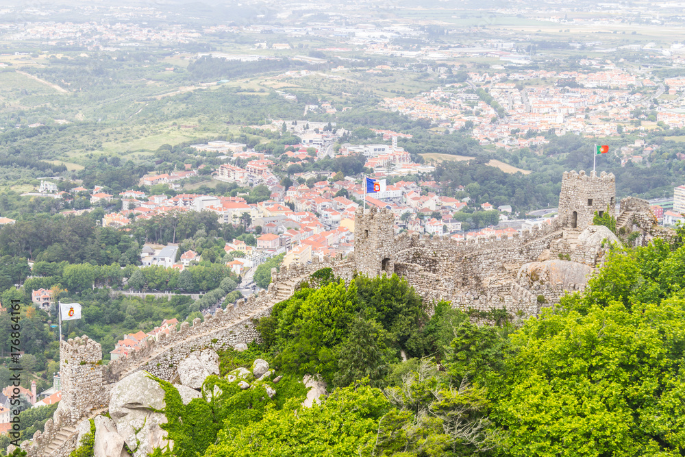 Castle of the Moors and Sintra City View
