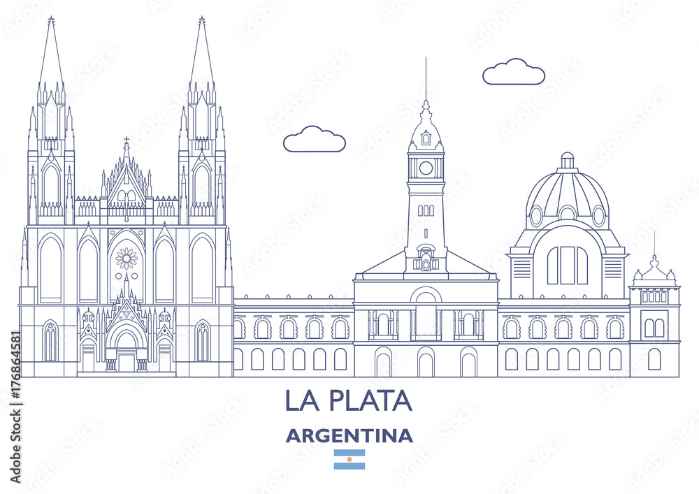 La Plata City Skyline, Argentina