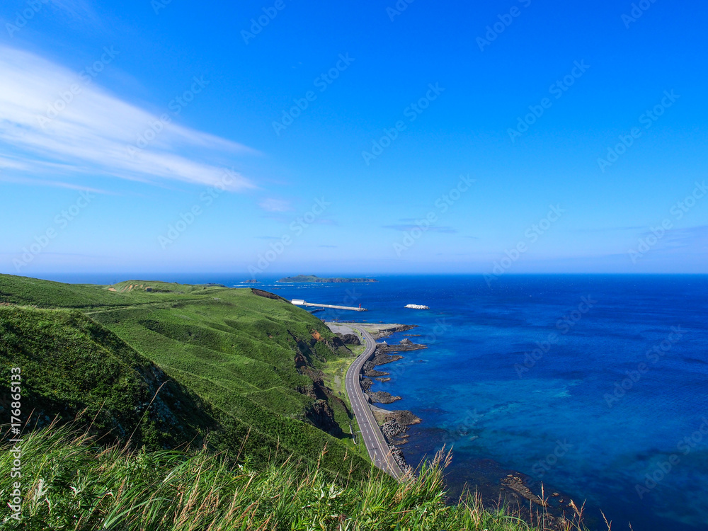 北海道の海岸線