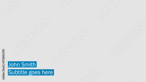 Bright Text Field Lower Third