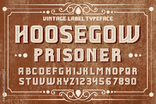 Vintage font design