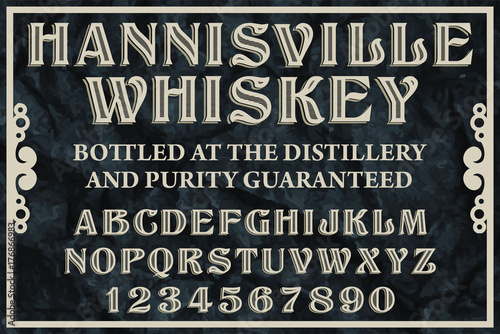 Vintage font design