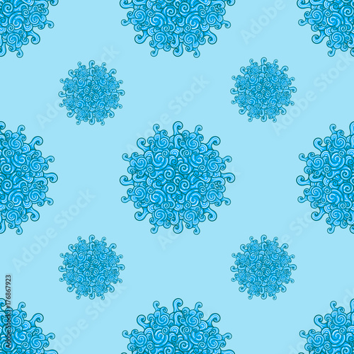 seamless vector pattern from abstract tentacles