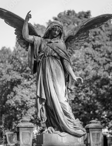 Angel Statue at cemetery Vienna, Austria