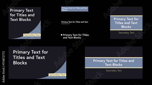 Social Media Titles and Text Blocks
