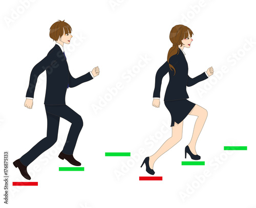 Business People Running to ...