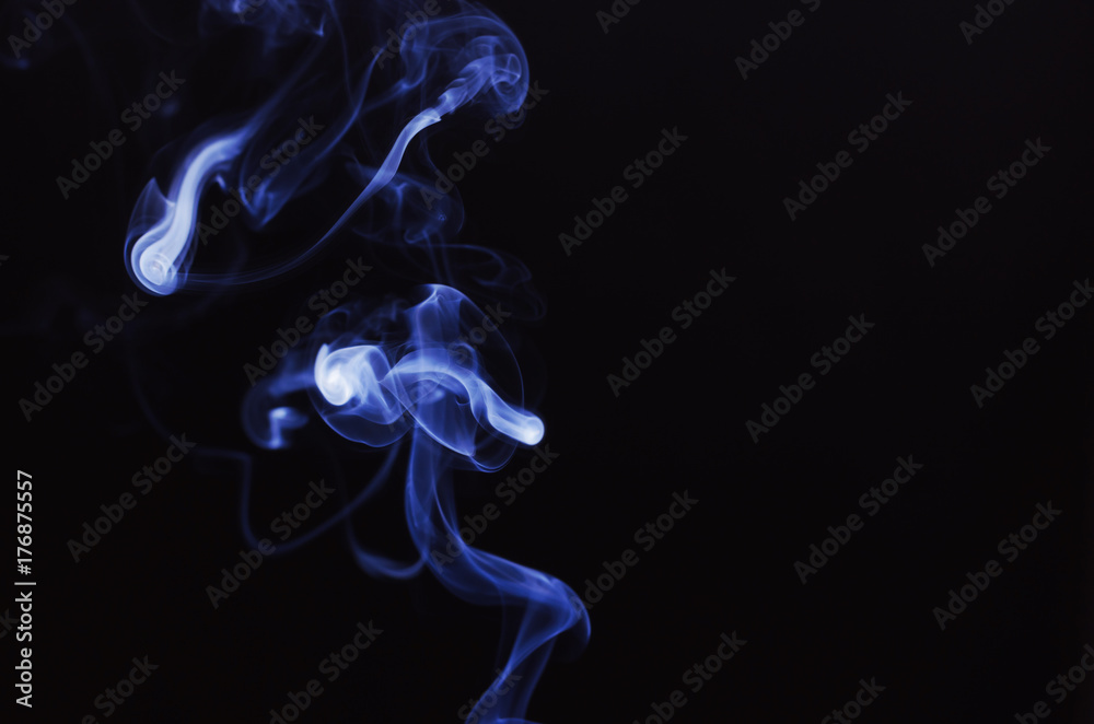 Fototapeta premium smoke in black background with beautiful motion flow concept.