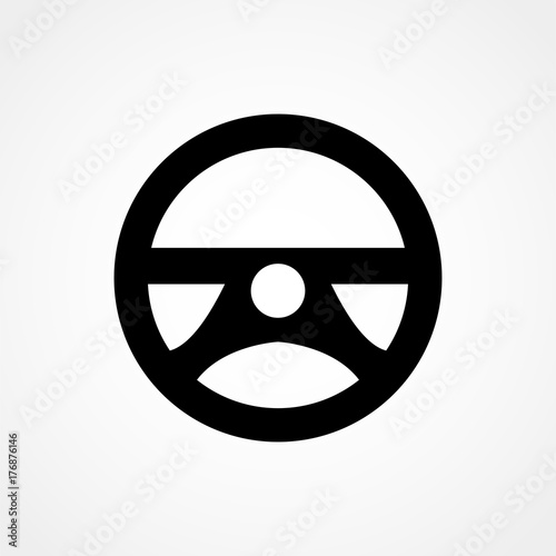 Car wheel vector icon
