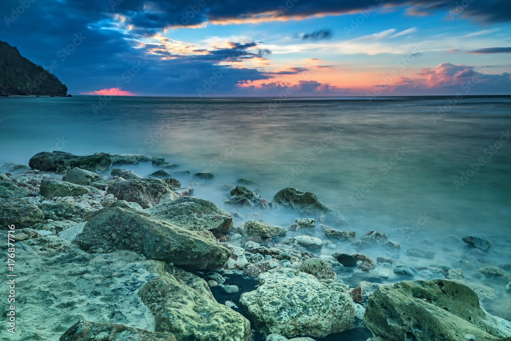 Stones in the sea Stones in the sea