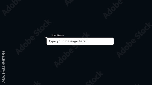 Speech Bubble Text Overlay