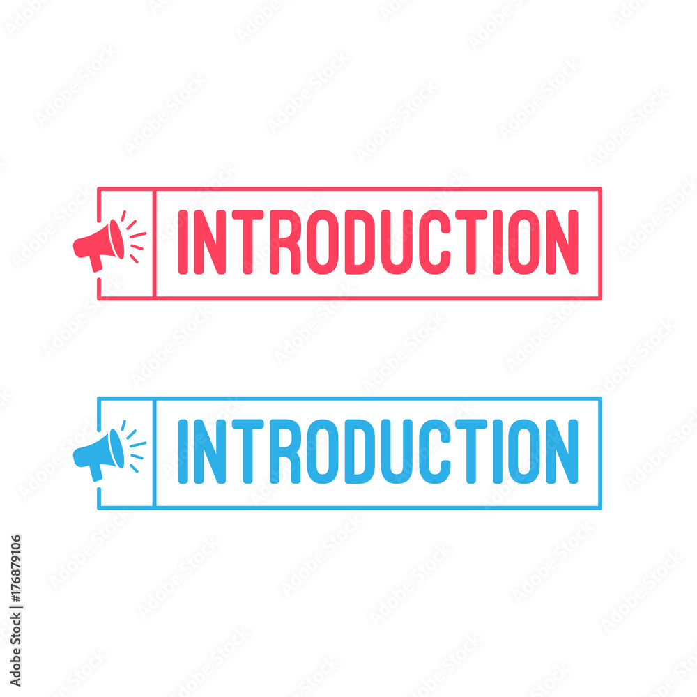 Introduction Megaphone Labels Introduction Megaphone Labels