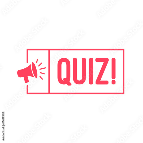 Quiz Megaphone Labels
