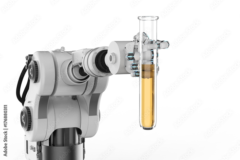 robot holding test tube robot holding test tube