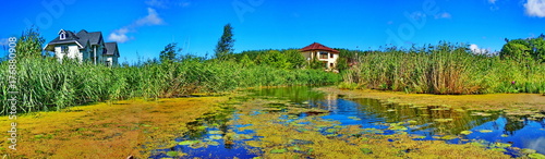 Panoramic view of river