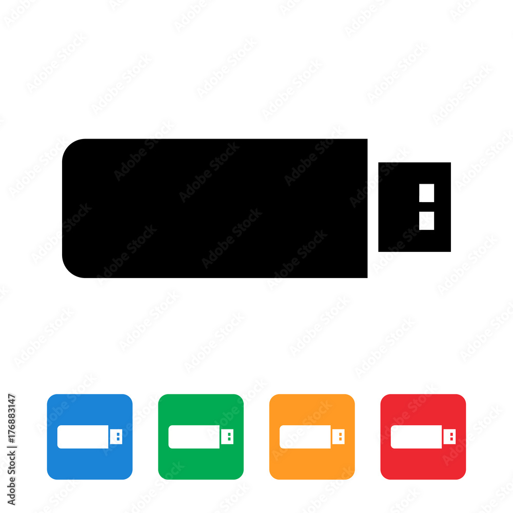 USB flash memory icon