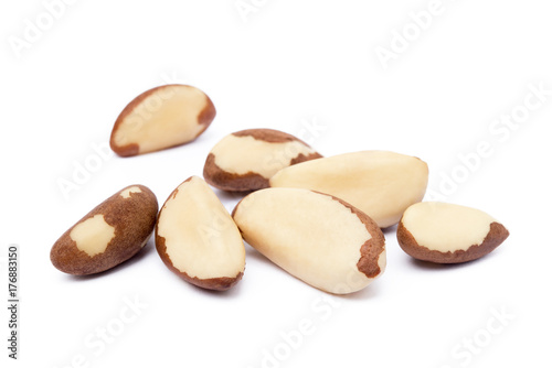 Para nuts isolated on a white background photo
