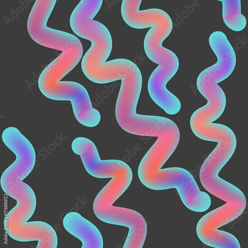 Abstract seamless pattern. Fluid color shapes