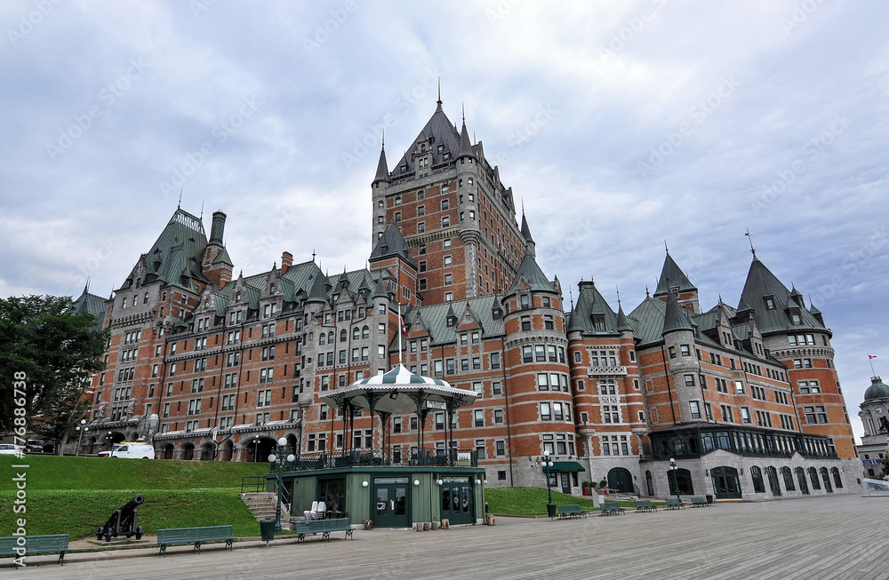 Naklejka premium Chateau Frontenac, Quebec City, Canada. 