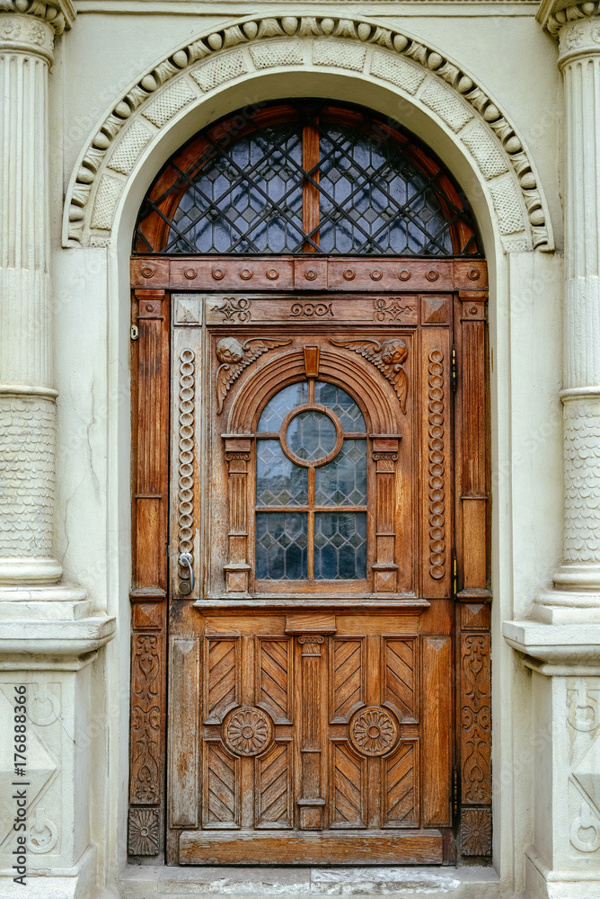 Beautiful antique wooden door