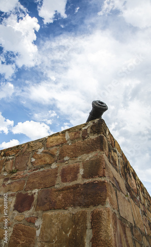 Stone Walls and Canon of an Old Fort photo