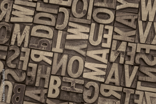 vintage letterpress wood type printing blocks