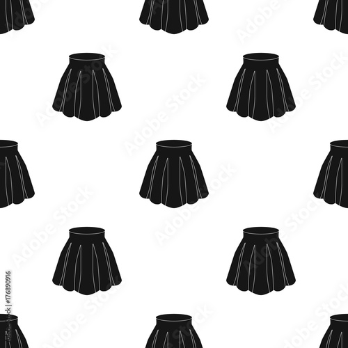 Orange women s light summer skirt with pleats. Beautiful women s summer clothing.Woman clothes single icon in black style vector symbol stock illustration.