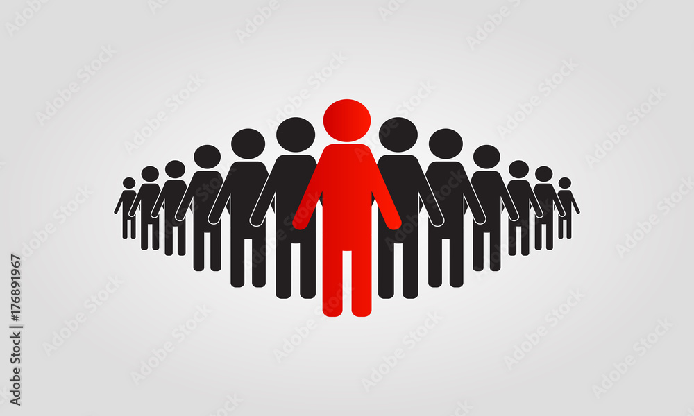 Leader Icon. Business Concept. Flat Design. Isolated Illustration. Leader Icon. Business Concept. Flat Design. Isolated Illustration.
