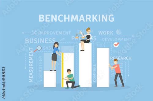 Benchmarking concept illustration.