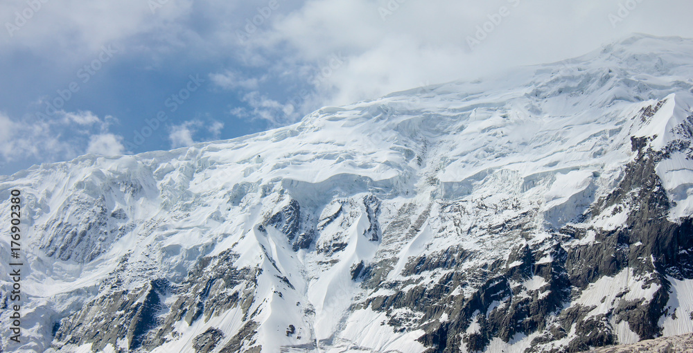 Obraz premium Rakaposhi Glacier Campsite - Pakistan