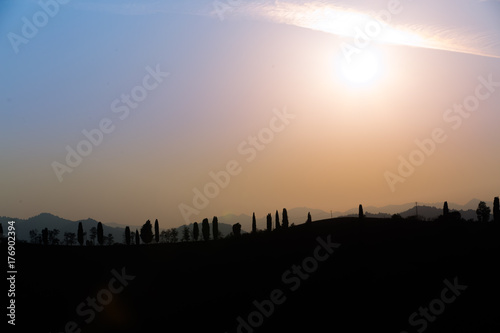 tramonto autunnale appennino