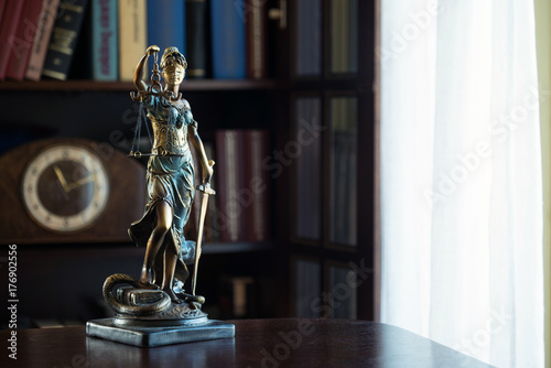 Themis figure in library