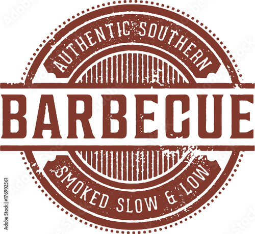 Vintage Barbecue BBQ Restaurant Sign