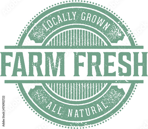 Farm Fresh Locally Grown Stamp
