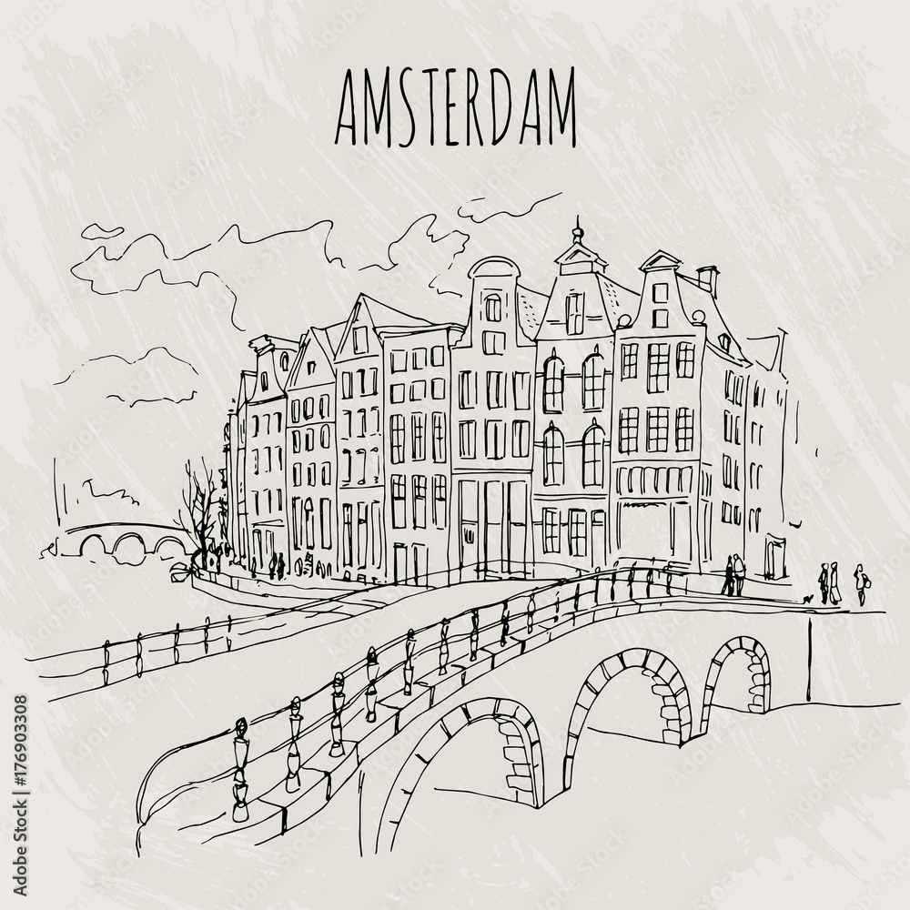 amsterdam line with bridge