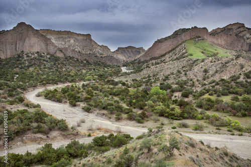 The landscapes of the canyon of Pantishara. Vashlovani protected areas in Georgia. photo