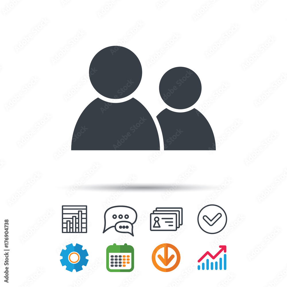Friends icon. Group of people sign. Friends icon. Group of people sign.