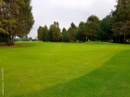 Golf course during summe