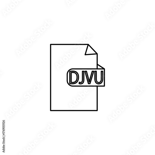 djvu format icon photo