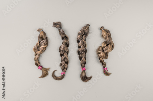 Collection of Cut Off Pigtails for Donation