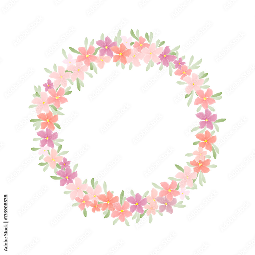 Obraz premium Elegant colorful flower frame 
