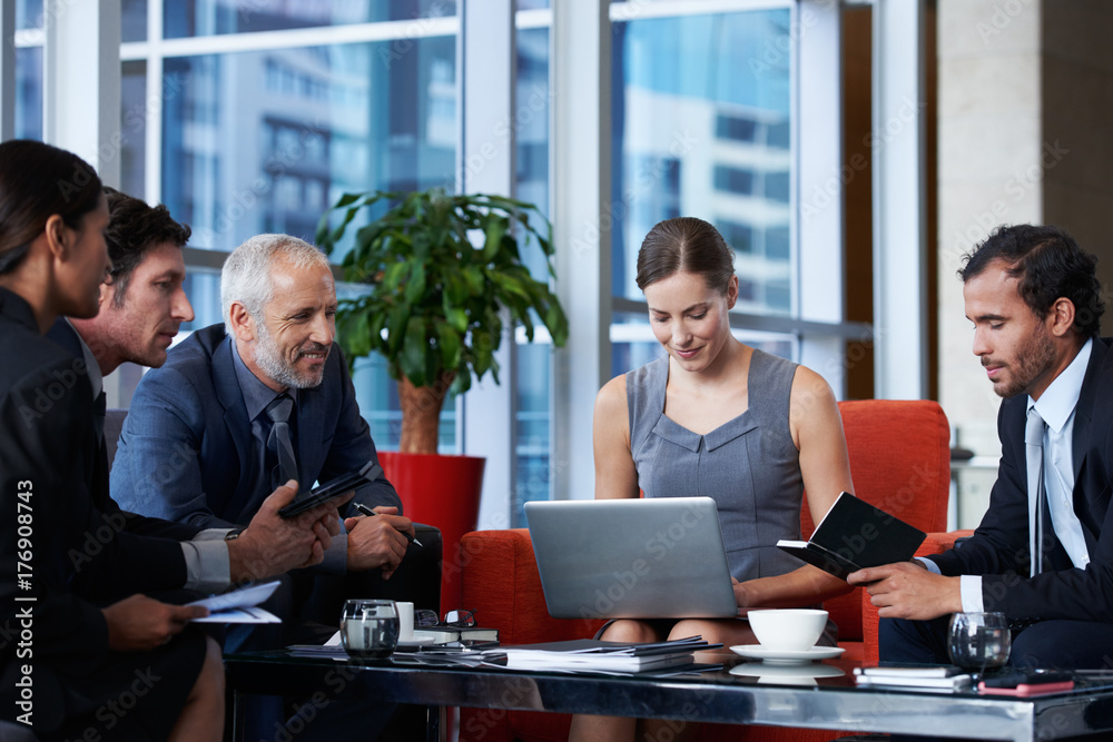 Group of corporate business people having a meeting Group of corporate business people having a meeting