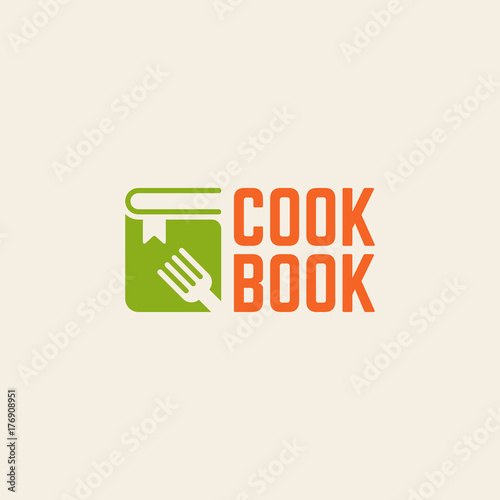 Cookbook isolated vector logo template
