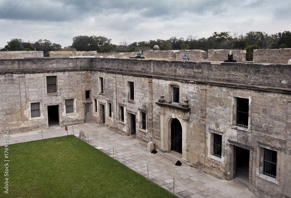 Castillo de San Marcos, the oldest fort in the continental United States, St. Augustine, Florida