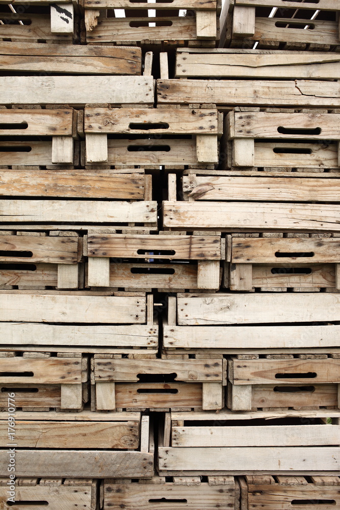 Pile of wooden crates Pile of wooden crates