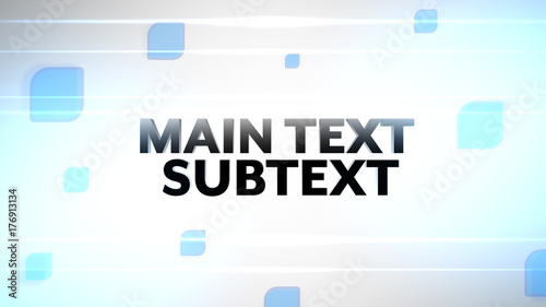Bold Text Title with 3D Flip