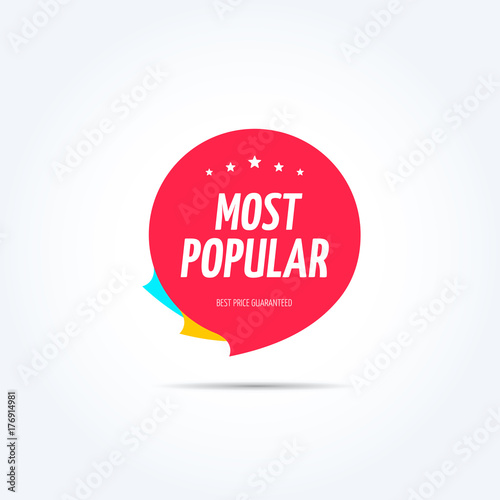 Fototapeta Naklejka Na Ścianę i Meble -  Most Popular Shopping Marketing Tag