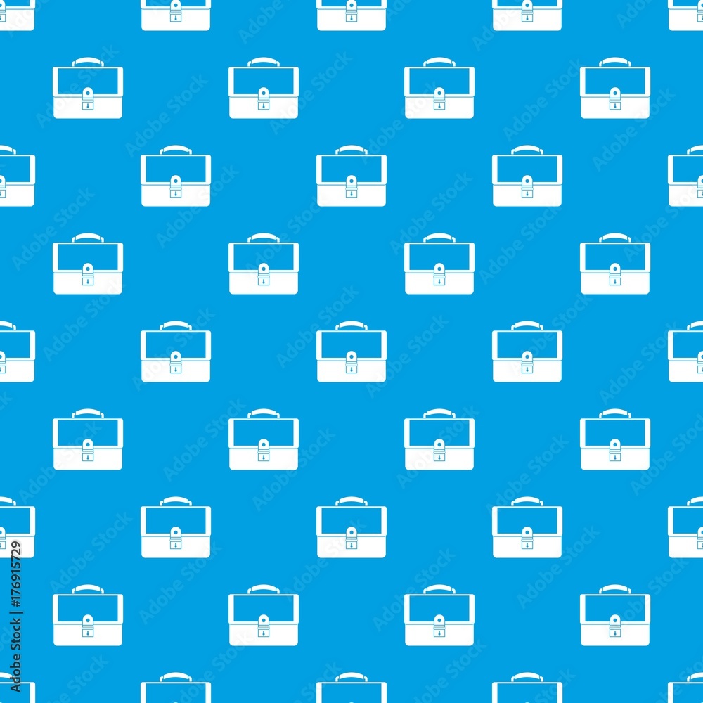 Briefcase pattern seamless blue Briefcase pattern seamless blue