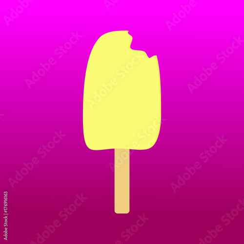 Ice cream in palette.