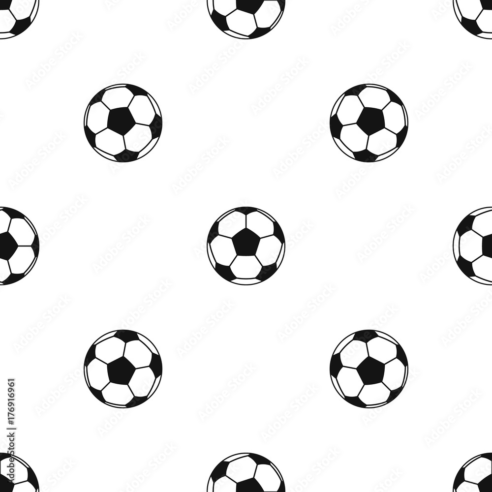 Football or soccer ball pattern seamless black Football or soccer ball pattern seamless black
